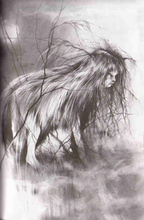  Gammell illustrations from ‘Scary Stories to Tell in the Dark’.     