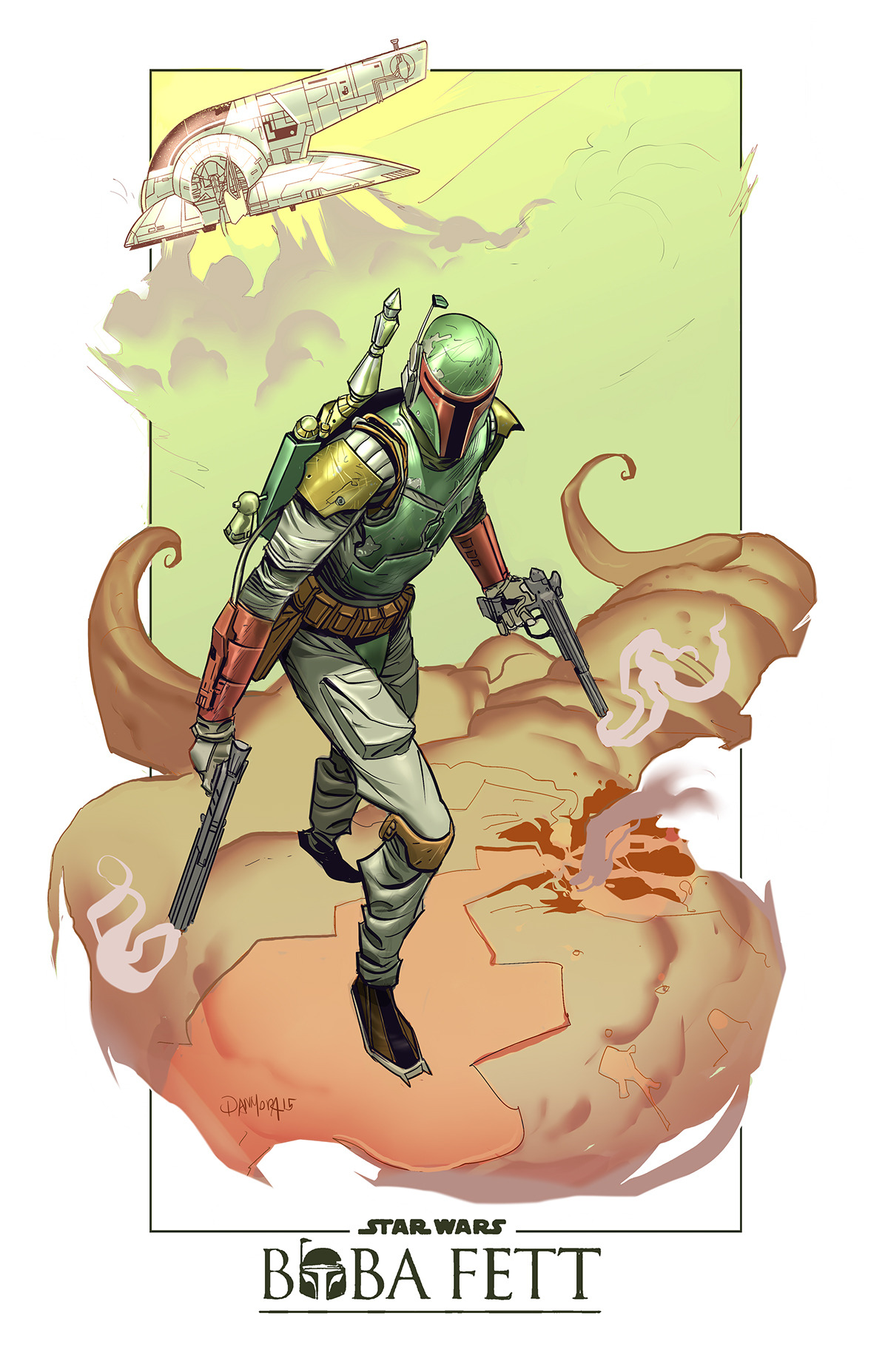 brianmichaelbendis:  by Dan Mora DaredevilBoba FettSpider-GwenMichelangeloThe JokerHarley