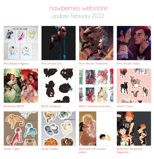 www.hawberries.comfinally a store update from me to you…• new prints!• new MXTX fre