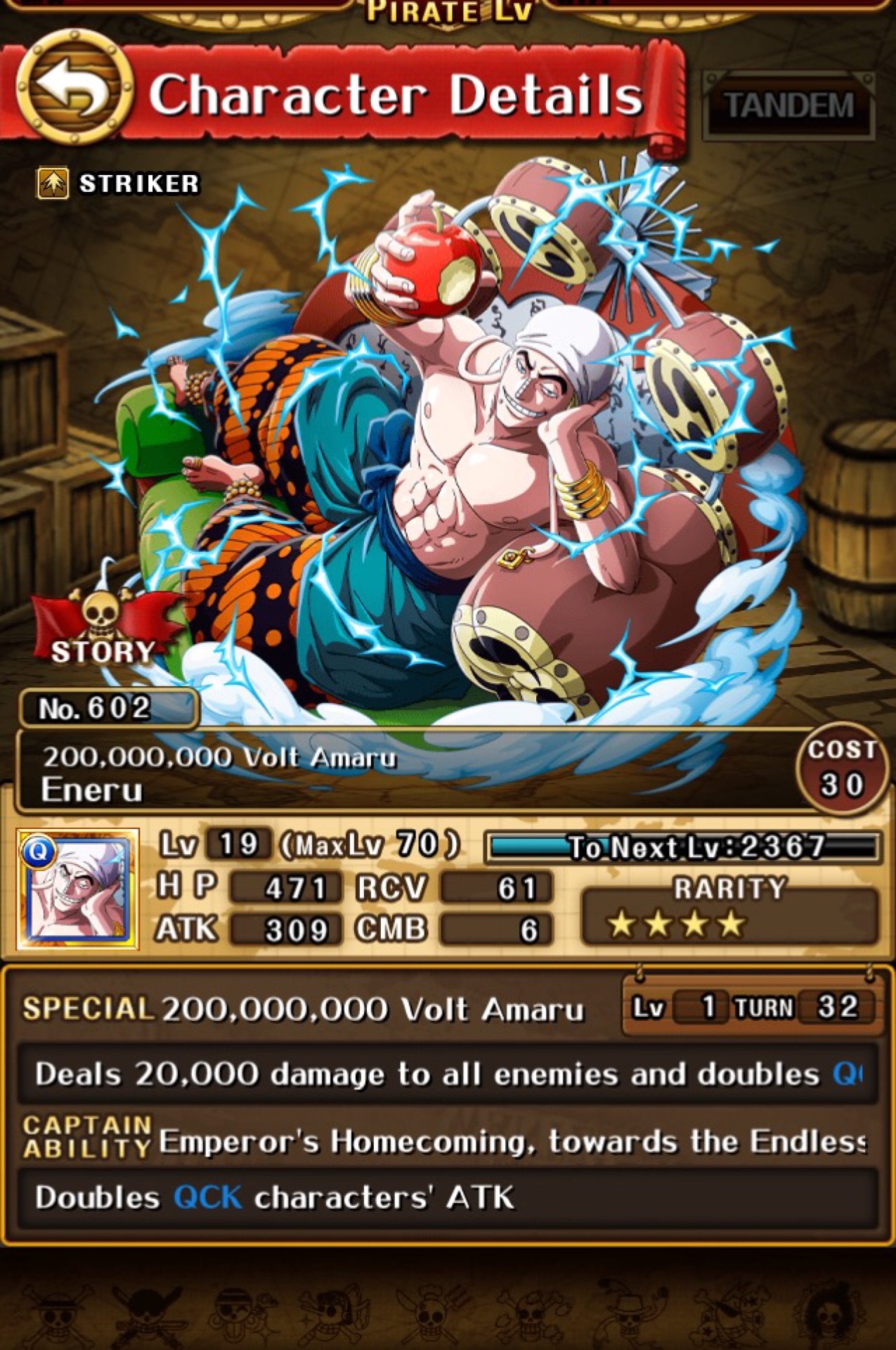 One Piece Treasure Cruise Blog Another Raid Boss Completed Enel Was Hands Down