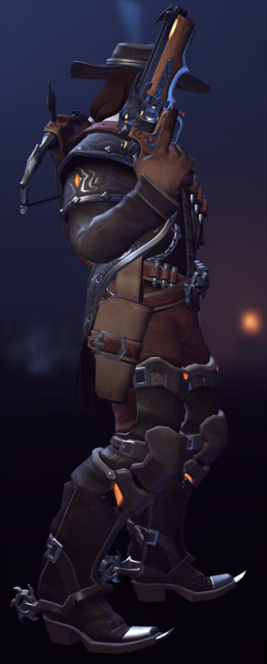 delightfulstrawberryuniverse:Overwatch McCree Van Helsing skin for all your referencing needs.