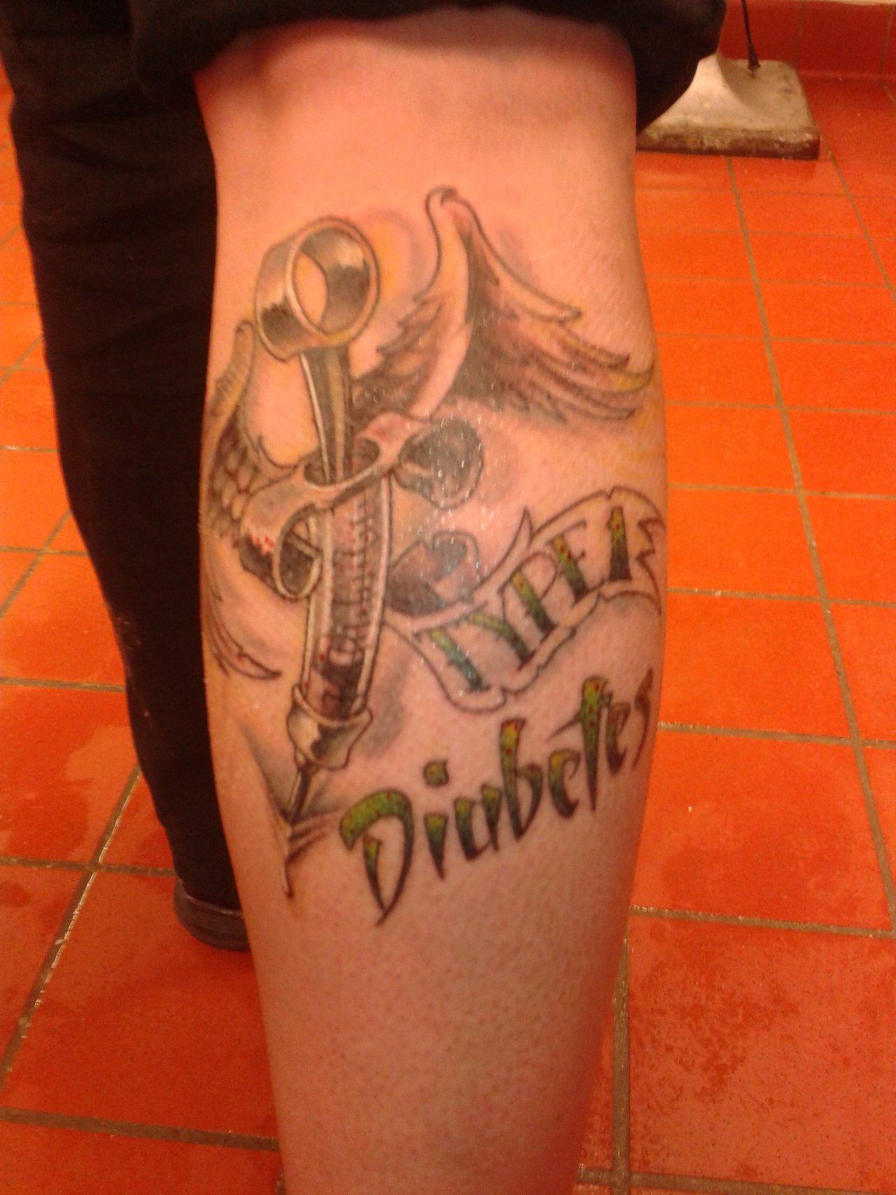 Tonya Carter’s diabetic ink. Tonya was diagnosed 6 years ago in March. She is a pumper and is managing diabetes well. Stay in charge of it, Tonya. I love the concept and design of this tattoo.
Please reblog to spread diabetes awareness.
If you want...