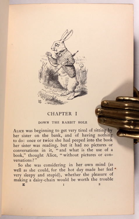 michaelmoonsbookshop:  Superb Illustrated Edition of Alice’s Adventures in Wonderland and Through the looking glass and what Alice found there This edition published in 1911 is the first time John Tenniel’s legendary illustrations were printed in