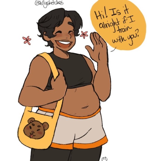 mellysketches:Hunk wanted to train with Keith and Keith wasn’t ready~❤️