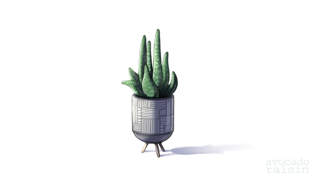 avocadoraisin:i couldnt think of anything to draw so i drew one of my plants. sue me.