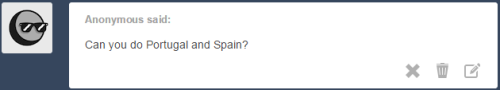mochiimerica:I accidentally made Spain look a bit young oops.Then there is the newest (?) Port desig