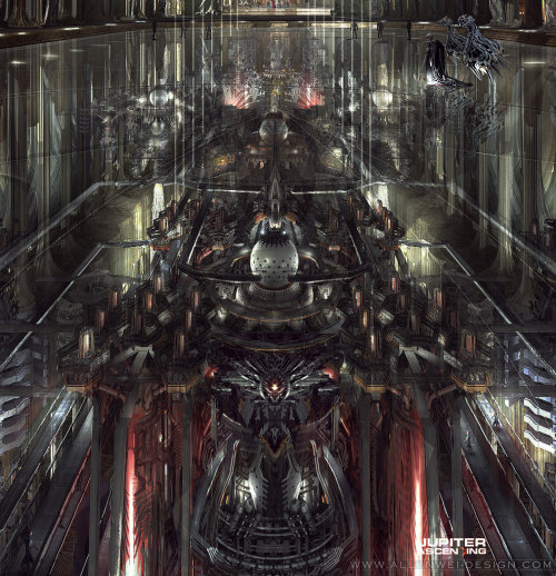 fuckyeahjupiterascending: Concept art for the interiors of Balem’s lair by Allen Wei.