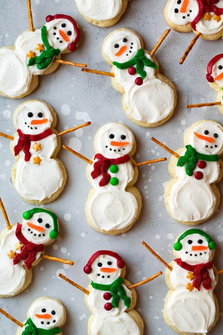 sweetoothgirl:  Lofthouse Style Snowman Sugar Cookies  