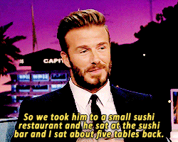 David Beckham sharing stories about Brooklyn’s (@brooklyn77b) first date on national