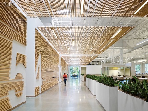 interiordesignmagazine: Perkins + Will transformed a 40,000-square-foot building, constructed wareho