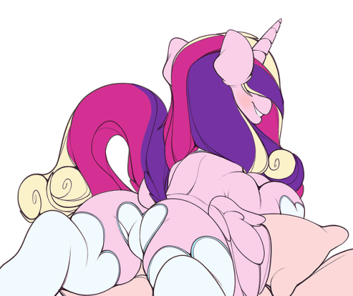 kribbles: I forgot that I never posted my work that I adored from the NCN project I was in to my own blog. This was my first time drawing Cadance! I had to censor A LOT the princess of love~ ;9