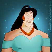 lettherebedoodles:  summersanimatedworld:  sweetcookiecarnival:  Halloween Icons Part 2 - Disney Villains…as Princesses “No one wears this dress like Gaston!”  EDIT : In case you haven´t seen Scar in the mixed set :) (He breaks the princess