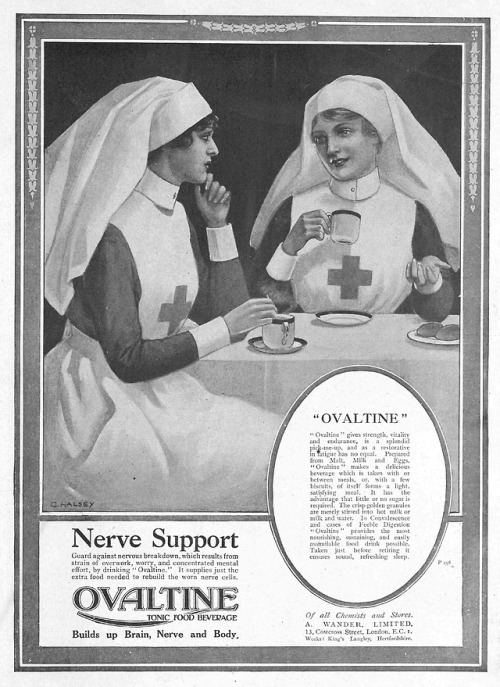 Nerve Support – Ovaltine – The Tatler – Wednesday 25th September 1918