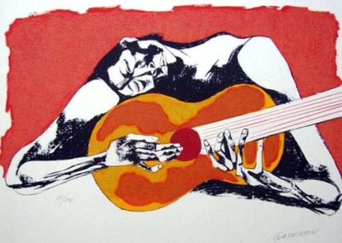 artaslanguage:  El guitarrista [1961] ////oswaldo G U A Y A S A M I N
