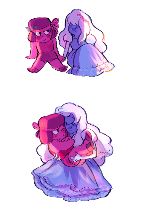 bevsi: ruby/sapphire stickers! &lt;3