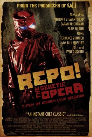 Are you looking for a lesser known horror movie to watch on Halloween? Well I’ve got one for you. It’s called Repo: the Genetic Opera.What’s it about? Basically in the near future, a worldwide epidemic of organ failure appears, and a company called