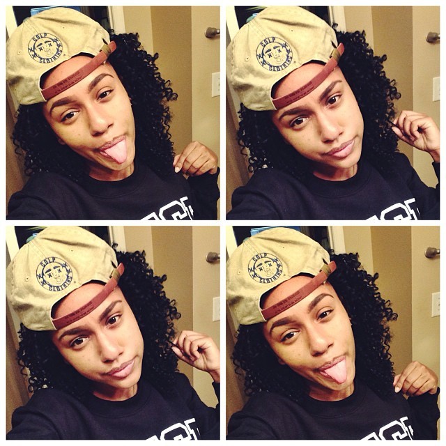 mytinyisabella:  All this hair on my head 🙍 Could barely put my hat on, but shout
