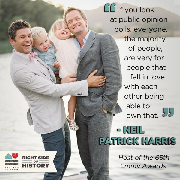 freedomtomarry:  On Sunday Neil Patrick Harris hosted the Emmys! Reblog to celebrate