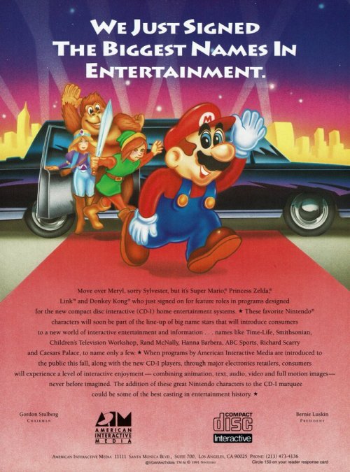 durbikins:toastpotent:suppermariobroth:Print ad for entertainment trade magazines, showing the acqui
