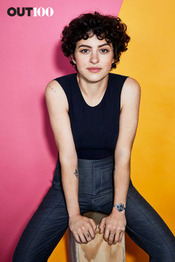 queercelebs: Alia Shawkat  for OUT magazine.