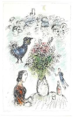 artist-chagall: The bouquet of roses via