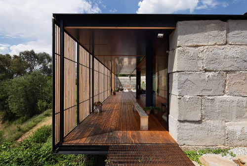{Kinda rustic, and kinda humble… except for that gold kitchen!} Befitting a regionally based 