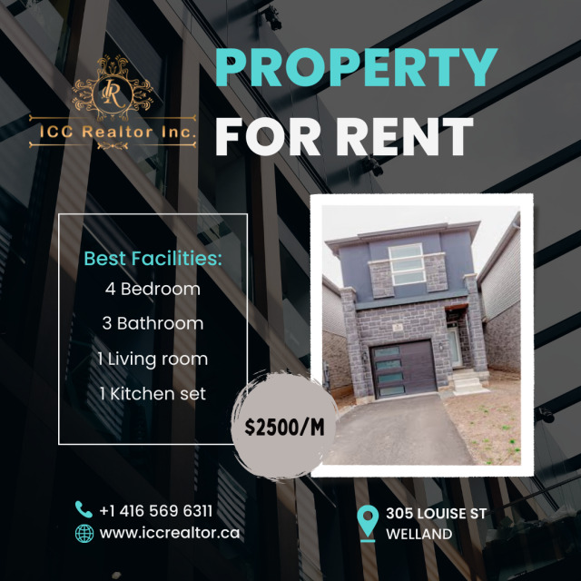 Looking to rent a house? ICC brings you top-notch property to rent in a posh area of Welland, Ontario.
Contact us today to check-out this beautiful house. #realestatecanada realestate realestateagent realtor realestateinvestor realestateinvesting canadianrealestate property realestatelife reales
