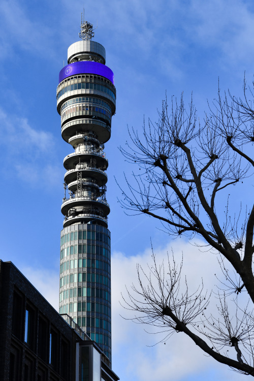 sometimeslondon: 1960s grandeur, the BT Tower, FitzroviaThe GPO Tower, to give it is original name, 