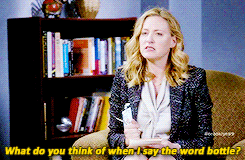 the-ninenine:  “Okay, lets switch gears and do a little word association.” 
