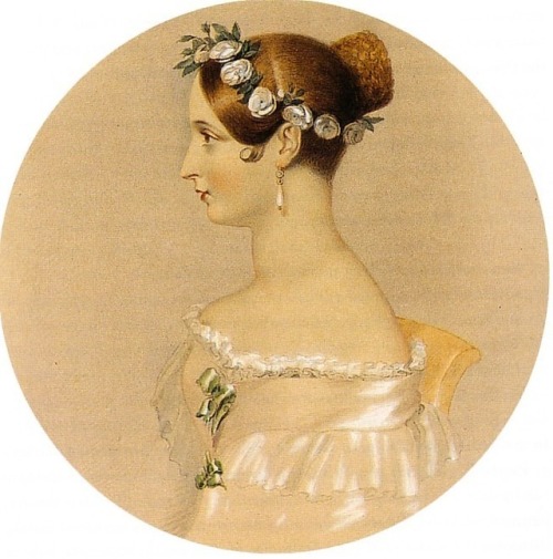 1837 Queen Victoria color portrait