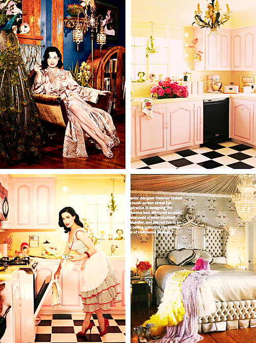 gracefullyvintage:  vontreese-blog: Inside Dita Von Teese’s Home  :’) 