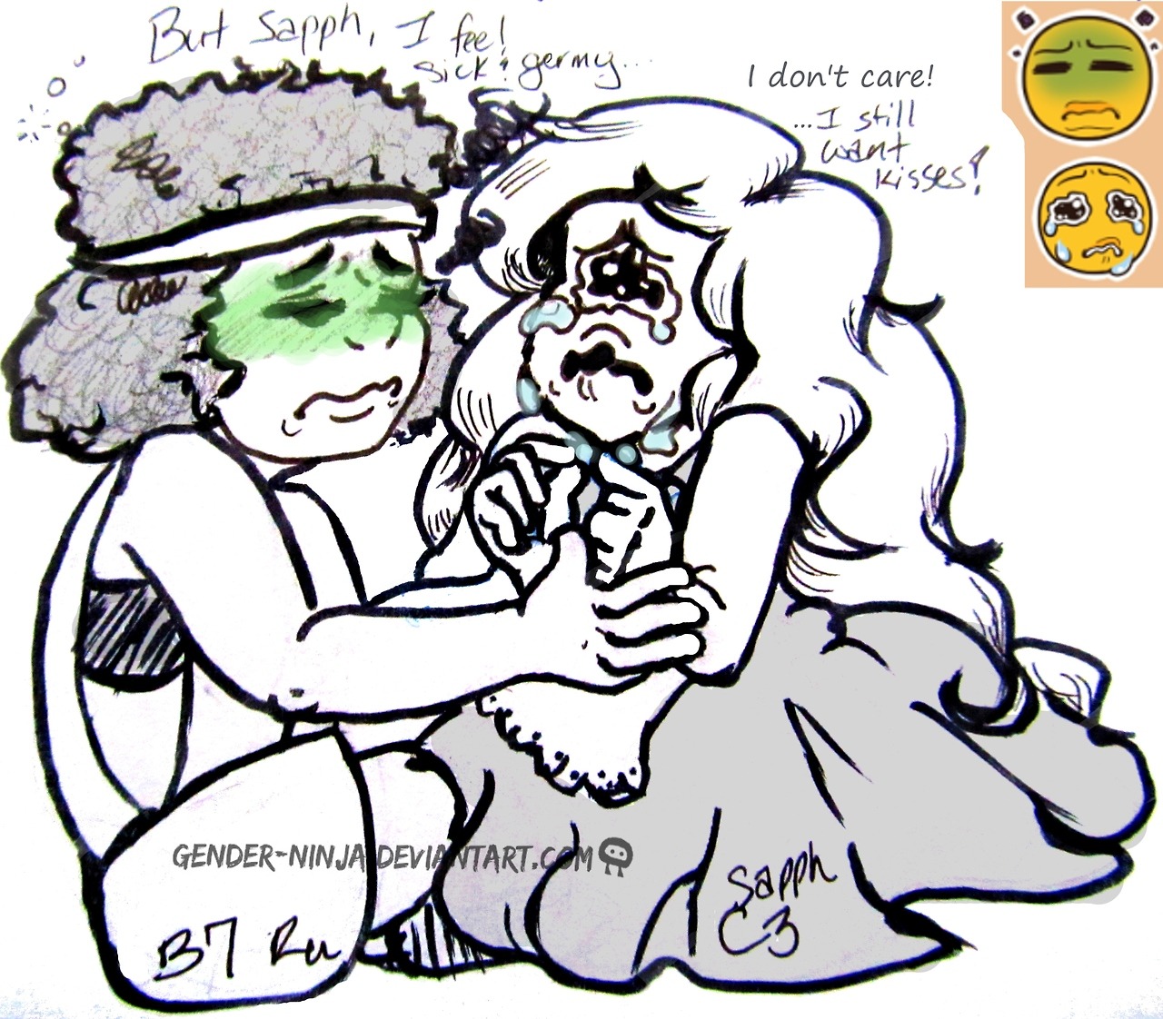 gender-ninja:   I had my friends give me B7 and C3 for Ruby and Sapphire which made