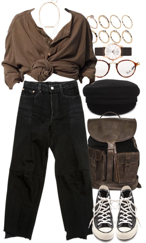Harry's Clothes, Outfits with black converse (requested)