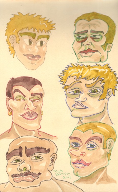 I’ve been doodling faces in my sketchbook. porn pictures