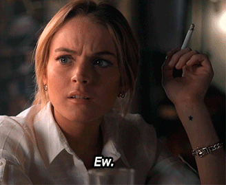 lindsaygifs:We’ll just say you thought you were pregnant but it turns out you just had crabs.