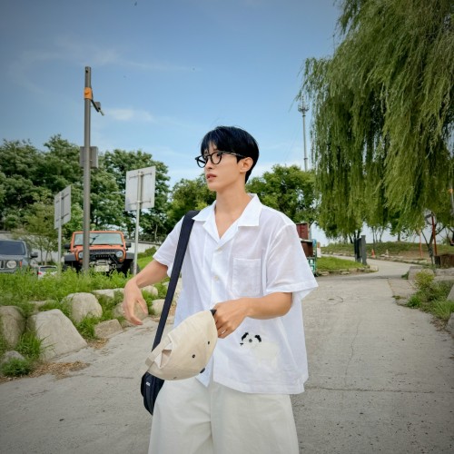 Dokyeom With That Pochacco-coloured Dog Embroidered On His Shirt Is So Precious 2 Me