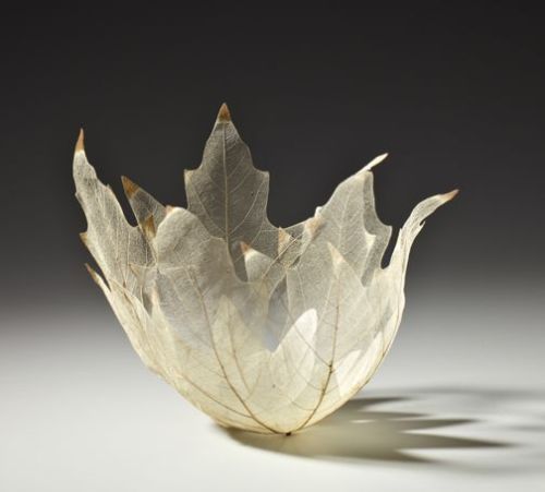 mymodernmet:Beautiful Maple Leaf Bowl Sculptures by Kay Sekimachi