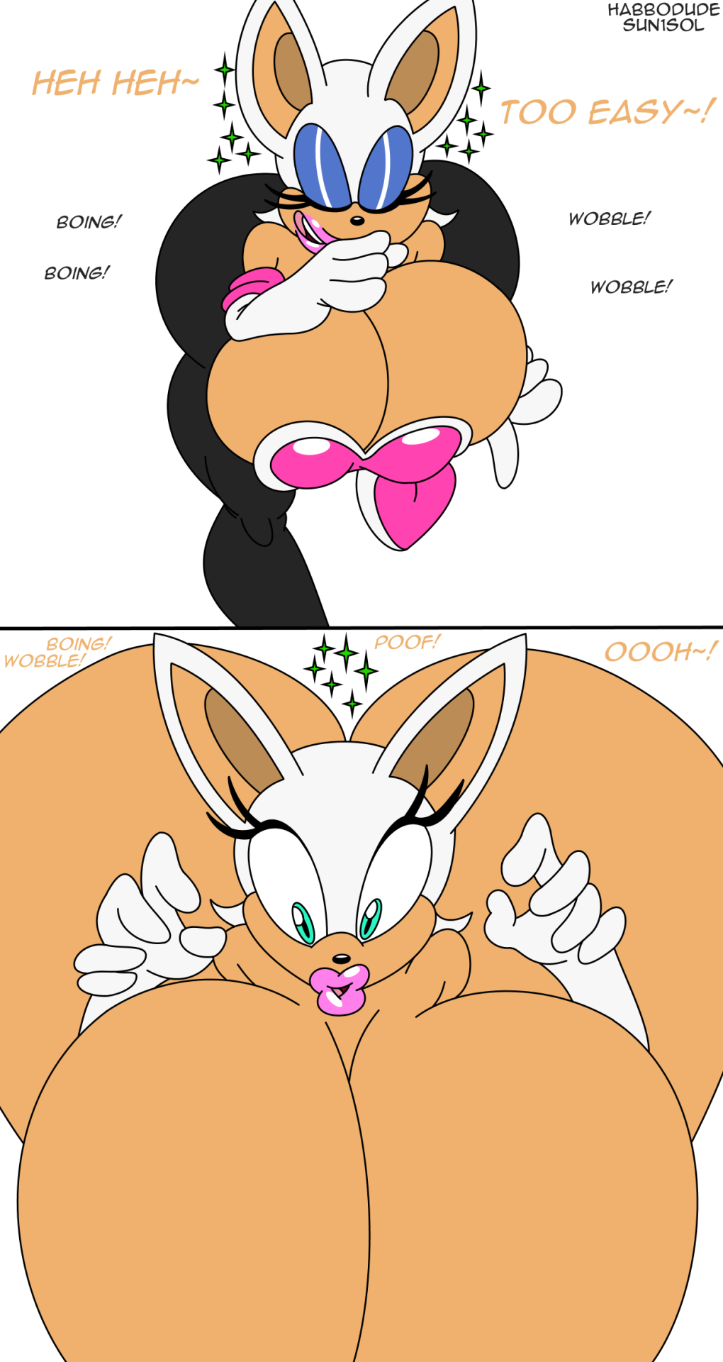 thecooltiny:  Rouge The Cupid Rouge and Amy are looking for a green emerald, but