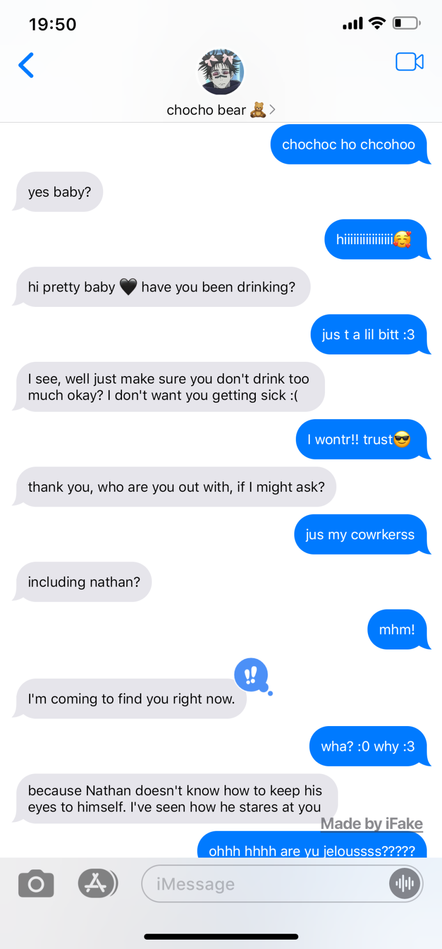 TEXTING THEM WHILE DRUNK