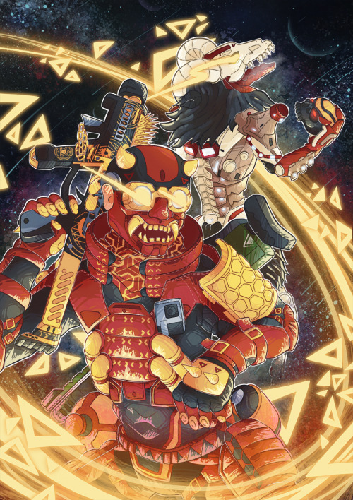 Another Commission For Some Apex Art. This Time With Red Shift Octane And Unholy Beast Revenant!!