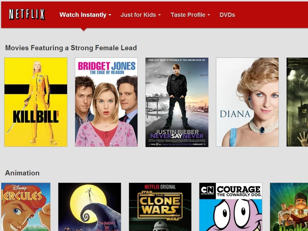 LMAO…Movies featuring a strong female lead.