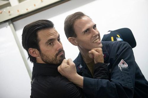 the-pearsons: Milo Ventimiglia with the US troops overseas