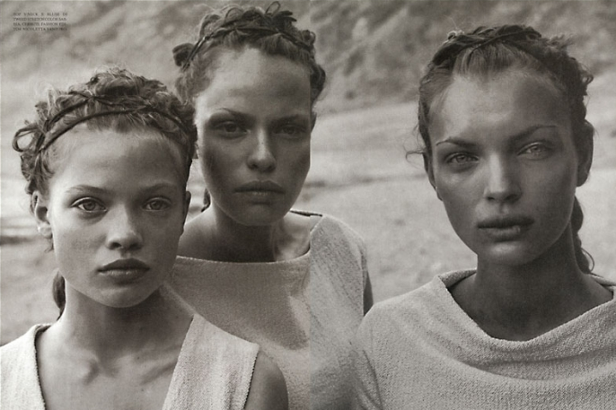 dinnerwithannawintour:
“ Esther Canadas, Melanie Thierry, Rachel Roberts photographed by Peter Lindbergh, Vogue Italia 1997
”