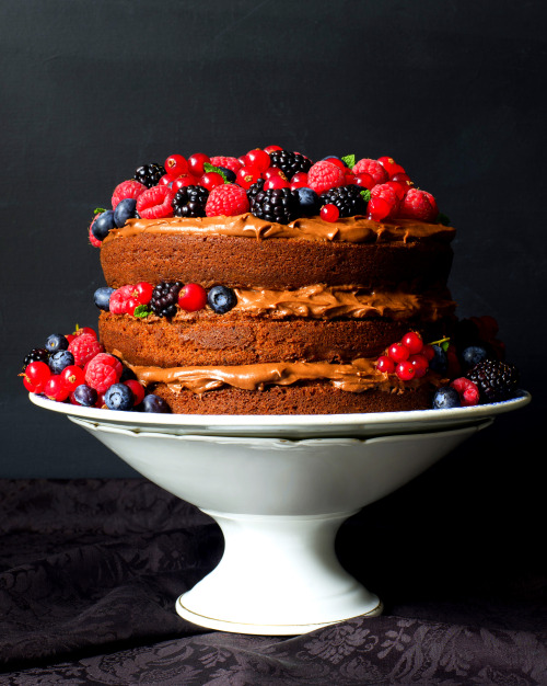 missminifer:Triple Layer Chocolate Fudge CakeFood Photography: Holly PickeringFood Styling: Rukmini 