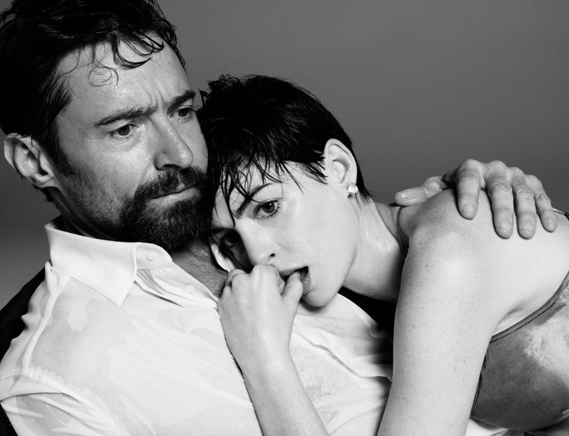 suicideblonde:  Hugh Jackman and Anne Hathaway photographed by Paola Kudacki for