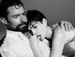suicideblonde:  Hugh Jackman and Anne Hathaway