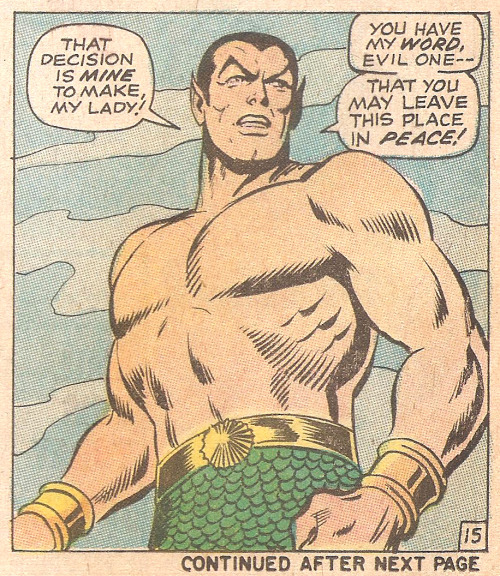 the-spinner-rack:NAMOR (by Marie Severin &amp; Mike Esposito from Sub-Mariner #16, 1969) @imperi