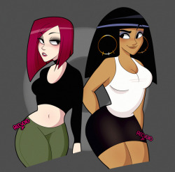 Ironbloodaika: Recvoid: Drew Up Some Joan And Cleo From Clone High In Stream Today!!