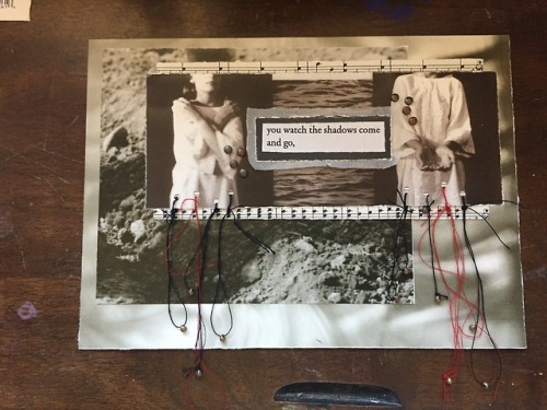 “the shadows,” commission for beck, 2017 matls: found/collected paper, parchment pa