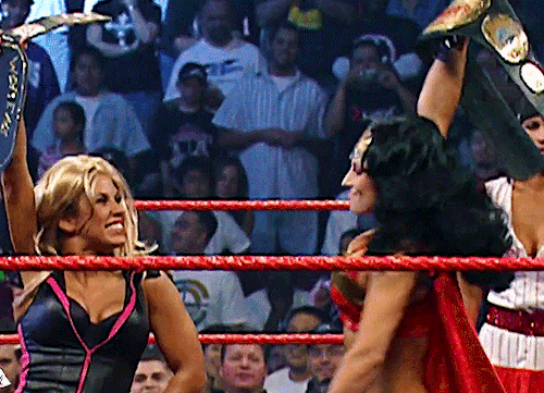 Tatum Paxley & Lyra Valkyria /// Mickie James & Trish Stratusrequested By @the-hanged-lover